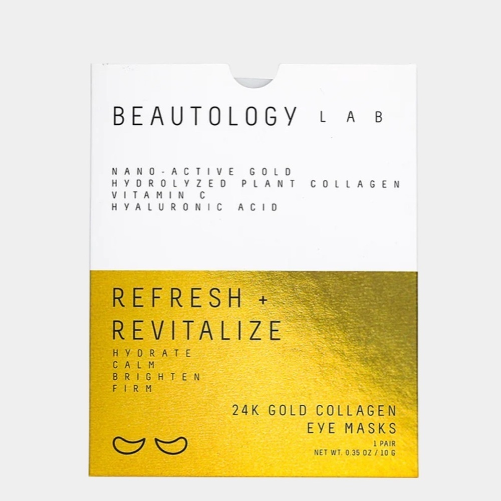 NWT,‎ Milk+ Honey, Beautology Lab 24K Gold Collagen Eye Masks, 1 PAIR